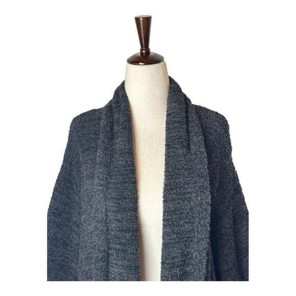 Barefoot Dreams Sweater Women 1X‎ Black CozyChic Knit Cali Open Cardigan - Picture 7 of 11